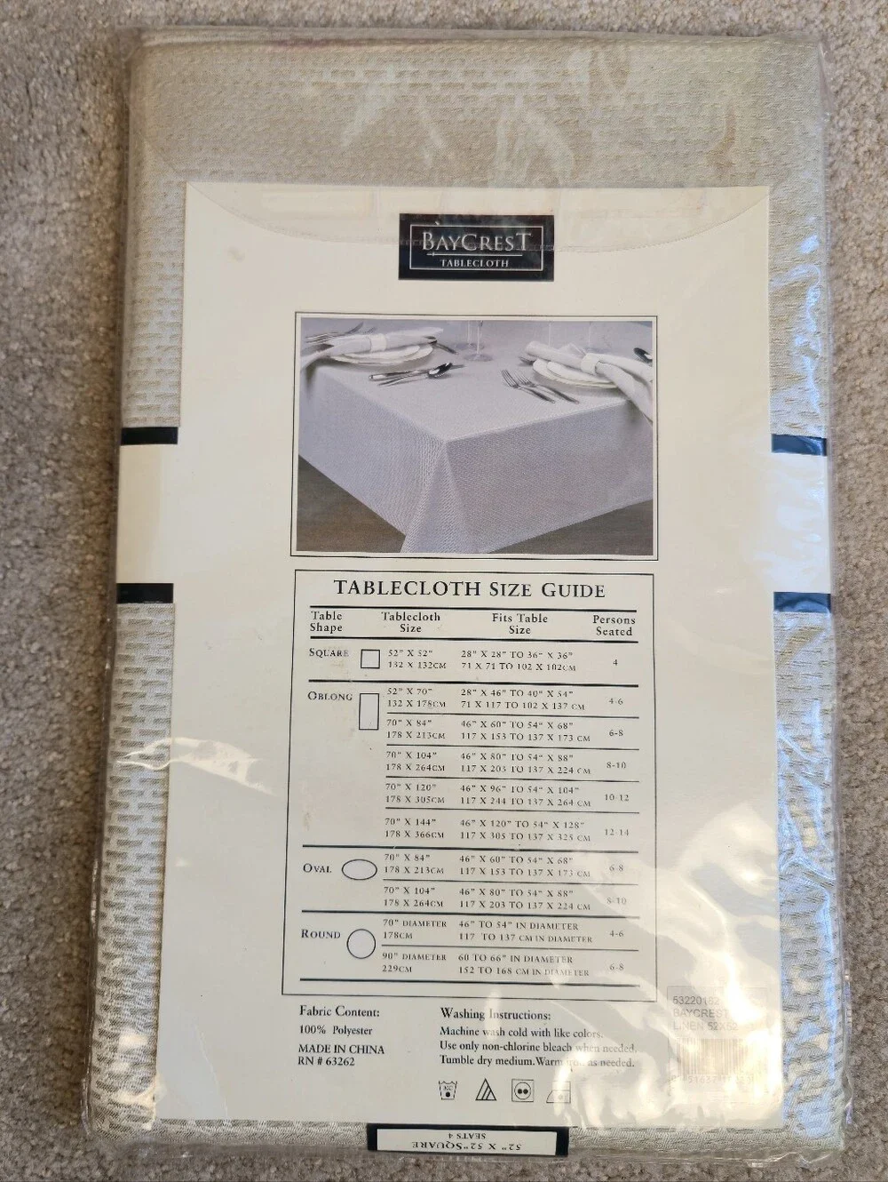 baycrest tablecloth modern